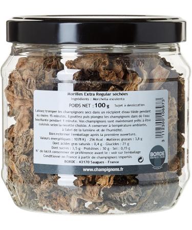 Borde Extra Dehydrated Morels PET Jar 100 g - Buy Online on GoSupps.com