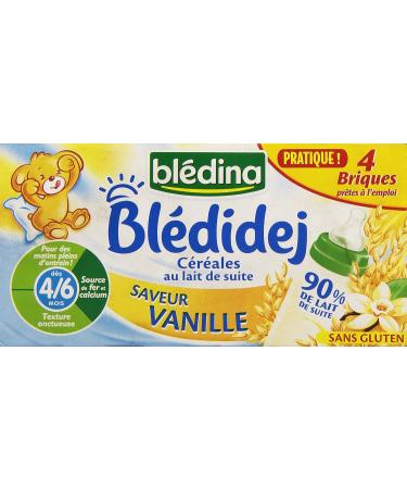 Bl dina Bledidej Milk Cereal Vanilla Flavor from 6 Months 4 x 25 cl - Buy Online on GoSupps.com