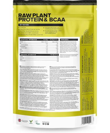 Vivo Life Perform - Raw Vegan Protein Powder | Pea & Hemp Protein with BCAA | Salted Maca Caramel Flavor | 504g Pack | International Shipping - Buy Online on GoSupps.com