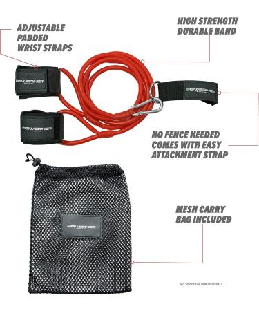 PowerNet Arm Care Bands - Baseball Softball Strength Training PowerBands for Injury Rehab & Pitching Warm-Ups - Attach Anywhere - Black | Advanced - Buy Online on GoSupps.com