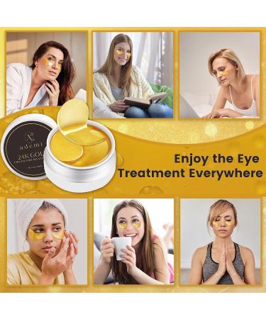 24K Gold Crystal Collagen Eye Mask - Hydrating & Anti-Aging Treatment for All Skin Types - International Shipping Available - Buy Online on GoSupps.com