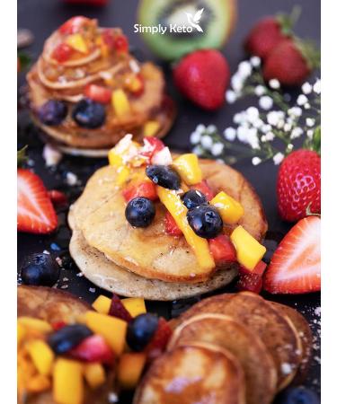 Simply Keto Lower Carb Pancake Mix - Gluten-Free Low-Calorie 2% Net Carbs - Perfect for Pancakes Waffles & Kaiserschmarrn - 285g (International Shipping Available) - Buy Online on GoSupps.com