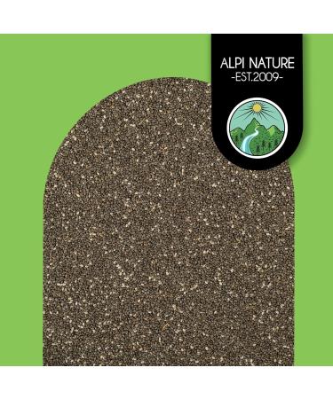 Organic Black Chia Seeds (500g) - 100% Natural Vegan Lab Tested No Additives - Organic Cultivation - Buy Online on GoSupps.com