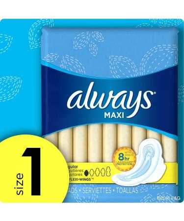 Always Regular Maxi Pads with Wings - Unscented | Absorbent Protection - Buy Online on GoSupps.com