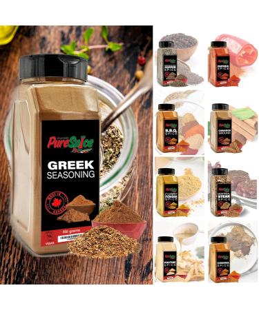 PureSpice Greak Seasoning Spice 750 Grams | Restaurant Grade Vegan Kosher Powder Seasoning | Premium Flavor for Cooking Meat Steak Rub and Sauce (Greek Seasoning) - Buy Online on GoSupps.com