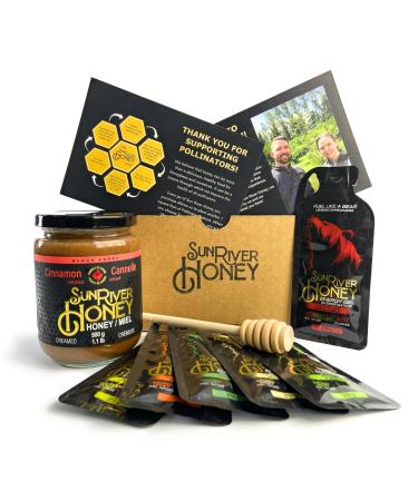 Sun River Honey Flavoured Honey Infusions (Variety Pack Energy Gel (24pack) + Cinnamon Single Bundle)