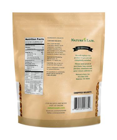 Nature's Eats Chopped Walnut 32oz - Premium Quality, Fresh and Delicious - Buy Online on GoSupps.com