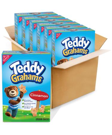 Teddy Grahams Cinnamon Graham Snacks, 6 - 10 Ounce Boxes (Pack of 6)