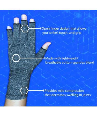 Rehabilitation Advantage Arthritis Compression Gloves - Medium Size for Pain Relief & Support | International Shipping Available - Buy Online on GoSupps.com