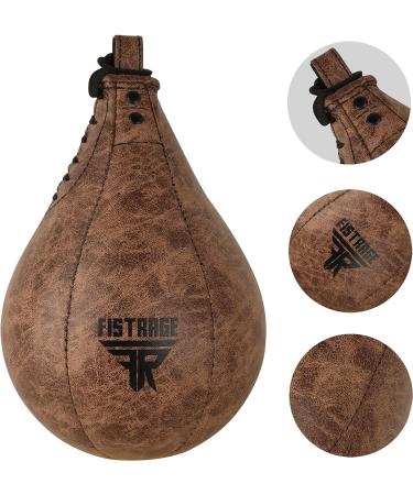 Vintage Black Leather Speed Bag Boxing Ball MMA Training Kit - Buy Online on GoSupps.com