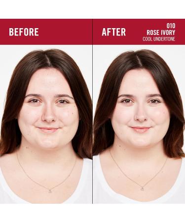 Rimmel Lasting Finish 35HR Foundation in 010 Rose Ivory - Long-lasting Coverage - Buy Online on GoSupps.com