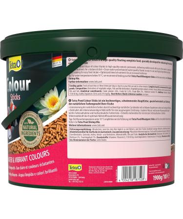 Tetra Pond Color Sticks - Premium Fish Feed for Vibrant Colors & Clear Water | 10L Bucket (1.9kg) - International Shipping Available - Buy Online on GoSupps.com