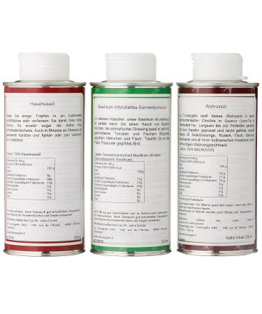 Buy La Tourangelle Walnut Hazelnut & Basil Oil Trio Pack - 750ml | Premium Gourmet Oils for International Shipping - Buy Online on GoSupps.com