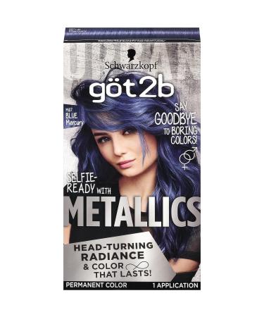 SCHWARZKOPF Got2b Metallics Hair Color - M67 Blue Mercury | Permanent Dye - Buy Online on GoSupps.com