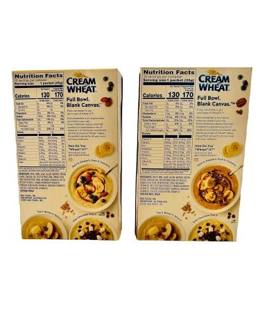 Cream of Wheat Instant Hot Cereal Bundle - Bananas & Cream + Maple Brown Sugar, 20 Packets - Buy Online on GoSupps.com