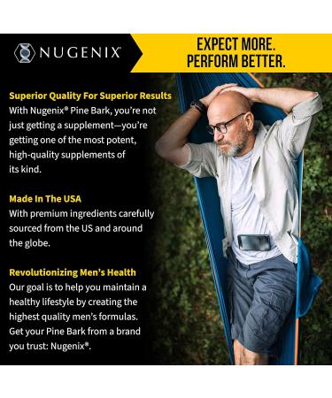 Nugenix Essentials Pine Bark Extract 300mg - 30 Count | 95% Proanthocyanidins - Buy Online on GoSupps.com