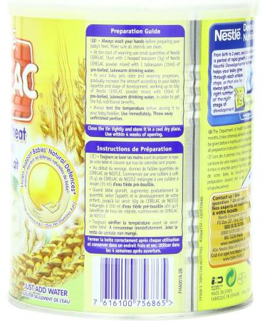 Nestl Cerelac Infant Cereals Honey And Wheat 400 g (Pack of 4) - Buy Online on GoSupps.com