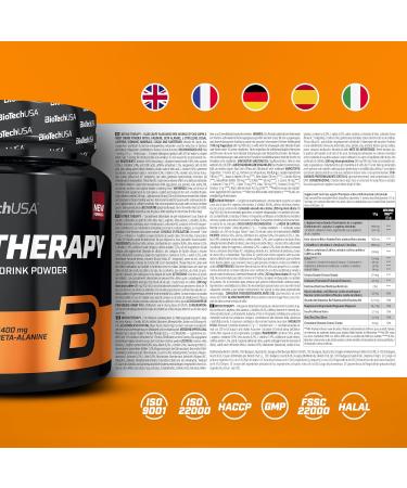 BioTechUSA Nitrox Therapy With vitamin B6 magnesium and caffeine 16 active ingredients Glutenfree lactosefree 340 g Blue grape Blue grape 340 g - Buy Online on GoSupps.com