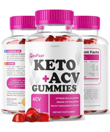 Pro Fast Keto Gummies with Apple Cider Vinegar - Weight Loss Aid - 60 Gummies - Buy Online on GoSupps.com
