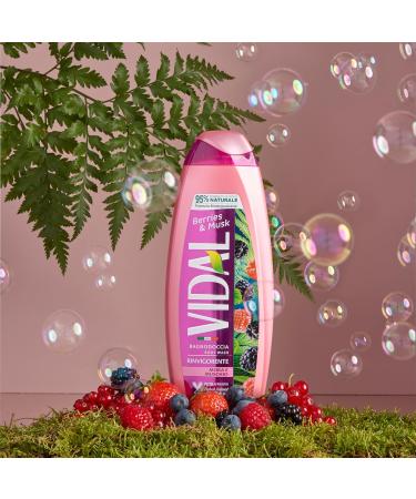Bath Foam Toning Vidal BlackBerry and Moss 500 Ml - Buy Online on GoSupps.com