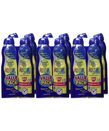 Banana Boat Kids SPF 50 Twin Pack Sunscreen Spray 12 oz - Pack of 6 | Tear-Free, Sting-Free Formula - Buy Online on GoSupps.com