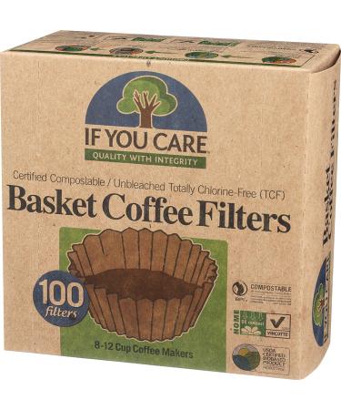If You Care Coffee Filter Baskets - 100 CT for 8-12 Cup Drip Makers - Buy Online on GoSupps.com