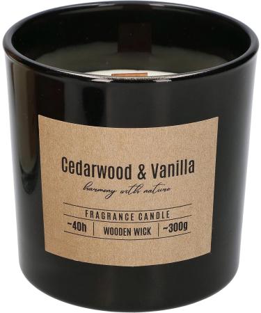 KOTARBAU Scented Candle - Cedarwood & Vanilla | Aromatherapy Decorative Glass Candle with Wooden Wick | Perfect Fragrance Gift - Buy Online on GoSupps.com