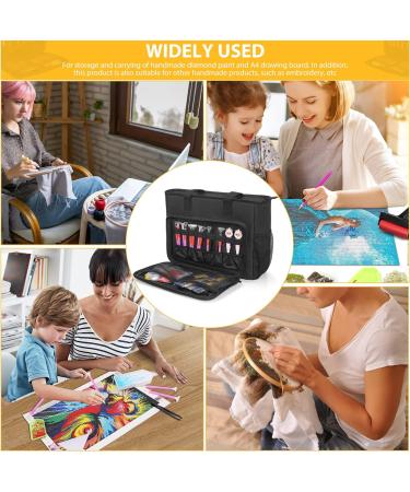 TORIBIO Carrying Bag for Diamond Painting A4 LED Light Pad - Storage Bag for Diamond Painting Tools and Supplies - Embroidery Protective Case - 15.4x12.2x4.7 Black - Buy Online on GoSupps.com