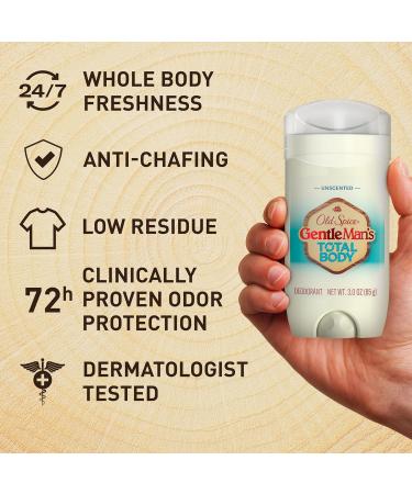 Old Spice Whole Body Deodorant for Men Total Body Deodorant Unscented Aluminum Free Deodorant Stick for 24/7 Freshness // Dermatologist Tested Whole Body Deodorant 3.0 oz - Buy Online on GoSupps.com
