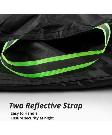 Rockoo Waterproof Bike Cover for 2 Bikes | Heavy Duty 190T Nylon, UV Protection, Dustproof | Lock Holes, Storage Bag | Ideal for Mountain & Road Bikes, Black - Buy Online on GoSupps.com