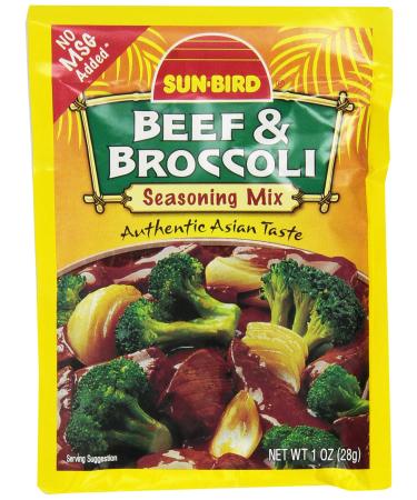 Sun-Bird BEEF & BROCCOLI Asian Seasoning Mix 1oz (10-pack) - Buy Online on GoSupps.com