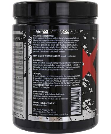 EAA Powder - CrossVital Green Apple | Vegan | 500g | Vitamin B6 | Mega Taste | 1A Soluble | Made in Germany - International Shipping Available - Buy Online on GoSupps.com