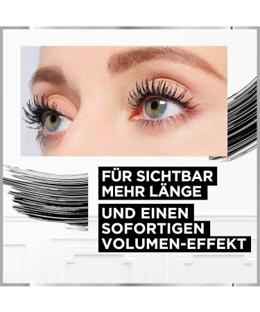 L'Or al Paris - Mascara Pro XXL Volume - Effet Faux Cils Professionnel - Technologie Double Brosse - Longue Tenue - Teinte : Noir - 12 ml (Lot de 2) Black - Buy Online on GoSupps.com