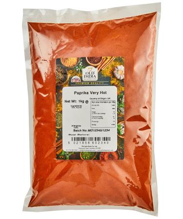 Old India Paprika Very Hot 1kg 1 kg