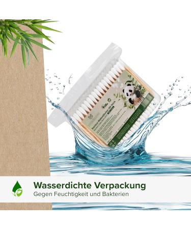 Bamboo Cotton Swabs - 1200 Pieces in Waterproof Re-Lockable Packaging | Eco-Friendly Natural Tips & Robust Bamboo Grip | Perfect for Travel | Surpraval - Buy Online on GoSupps.com