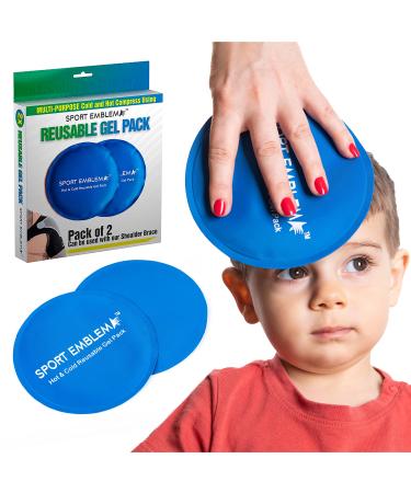 Small Ice Packs (2 Pcs x 5.5) - Kids Ice Packs for Boo Boos - Cold Packs for Injuries Reusable Soft - Ice Packs for Injuries Reusable Kids Toddler Baby Colic Relief - Gel Packs for Icing Injuries
