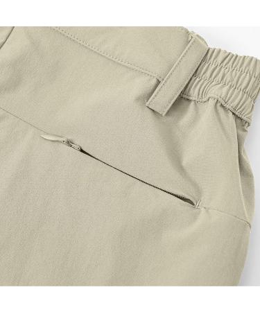 BASUDAM Men's Stretch Quick Dry Hiking Shorts - Light Khaki, Size 32 - Buy Online on GoSupps.com