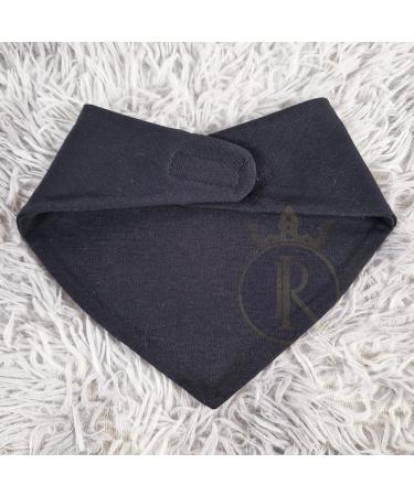 Royal Icon Baby Bandana Bibs - Stylish & Functional 0-6 Months Dribble Bibs - Soft & Absorbent Set of 3 Black Bibs for Newborn Boys & Girls - Buy Online on GoSupps.com