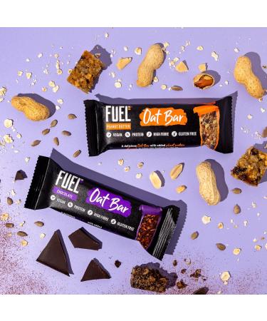 FUEL10K Peanut Butter Porridge Bars - 16x45g - High Protein Breakfast Bars - Buy Online on GoSupps.com