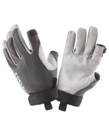 EDELRID Unisex Work Glove Work Glove Open II M Titanium