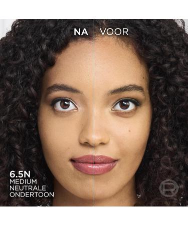  L'Oreal Paris L'Or al Paris True Match Foundation 6.5N Natural Coverage Foundation with Hyaluronic Acid & SPF 15 30 ml Vegan - Buy Online on GoSupps.com