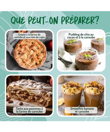 Organic Carob Powder - 750 gr. Sluten Free Food Carob Flour for Ice Cream Powder Carob Oulp Flour Raw Organic Carob Powder. - Buy Online on GoSupps.com