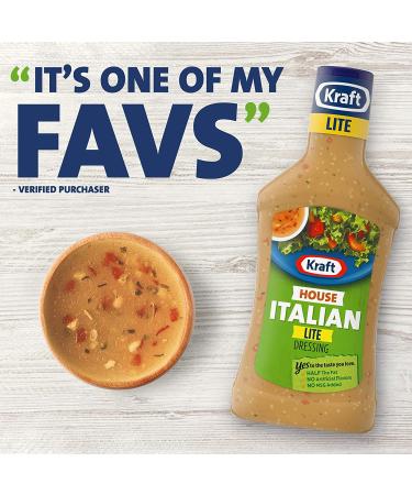 Kraft House Italian Lite Salad Dressing 16 Fl Oz Bottles - Pack of 6 - Buy Online on GoSupps.com