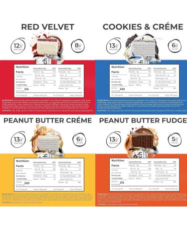 Power Crunch Protein Bars Variety Pack - High Protein Low Calorie Low Sugar Snack Bar - Variety Snack Box (Pack of 16) 1.4 oz Bar - Buy Online on GoSupps.com