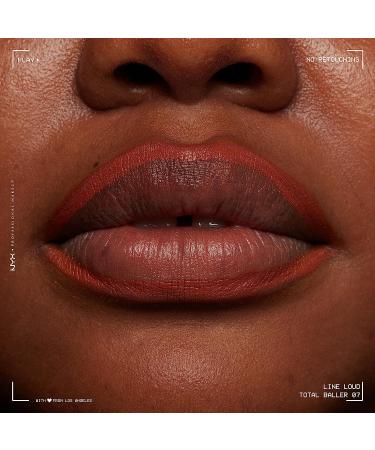 NYX Total Baller Lip Liner | Longwear & Pigmented with Jojoba Oil & Vitamin E - Buy Online on GoSupps.com