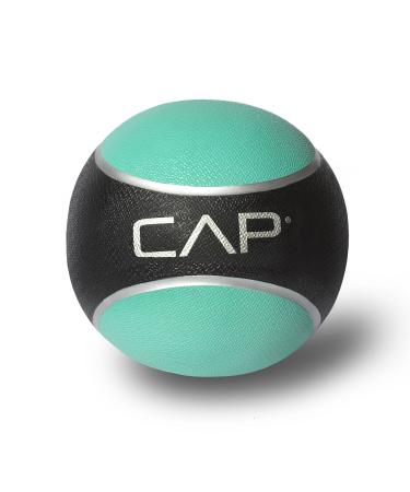 CAP Barbell Rubber Medicine Ball, 2-Pound, Teal