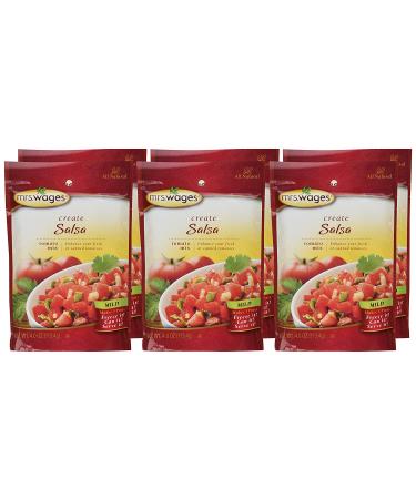 Mrs. Wages Mild Salsa Mix - 6 Packets (4oz each) | Authentic Flavor, Easy Preparation - Buy Online on GoSupps.com