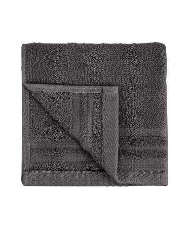 Amazon Basics 12-Pack Cosmetic Friendly Washcloths - Stony Slate - Buy Online on GoSupps.com