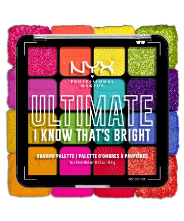 NYX PROFESSIONAL MAKEUP Ultimate Shadow Palette I Know That's Bright 12.8 g