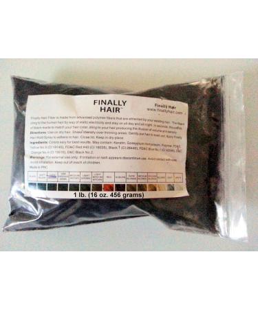 AUBURN Finally Hair Hair Fiber Refill 456 Grams Full Pounder For Hair Loss Concealing by Finally Hair